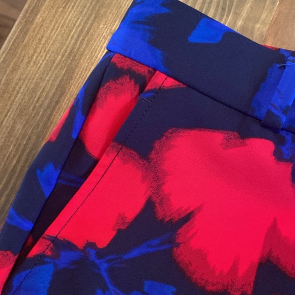 Banana Republic Ryan floral poppy sateen slim pants - Picture 7 of 8